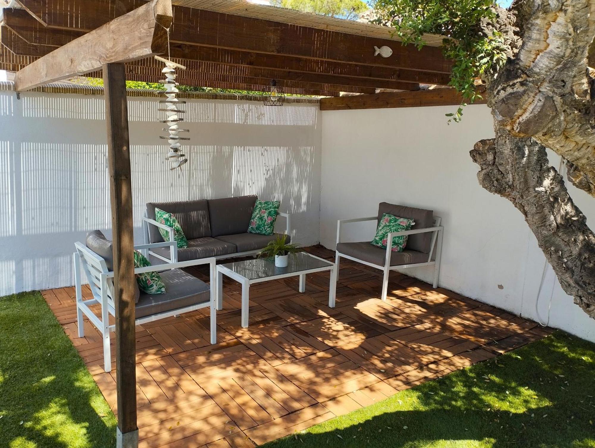Chalet de madera en la Barrosa Chiclana de la Frontera Exterior foto