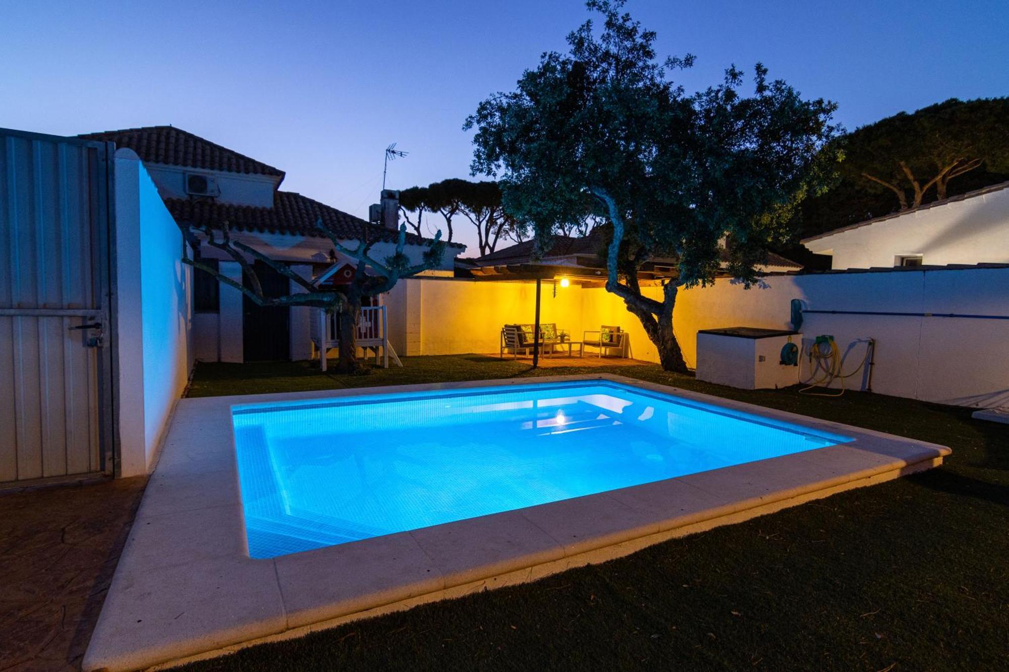 Chalet de madera en la Barrosa Chiclana de la Frontera Exterior foto