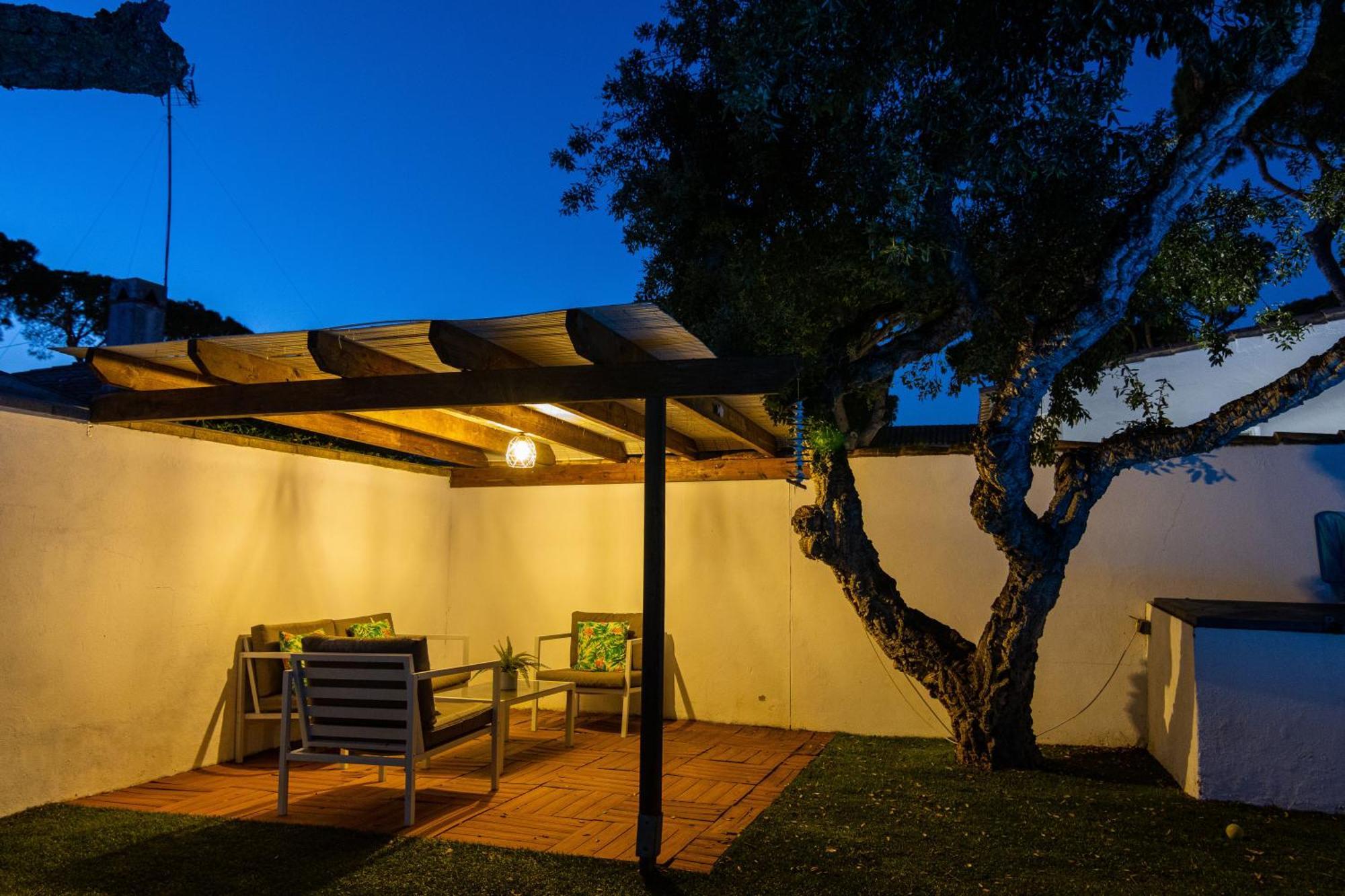 Chalet de madera en la Barrosa Chiclana de la Frontera Exterior foto