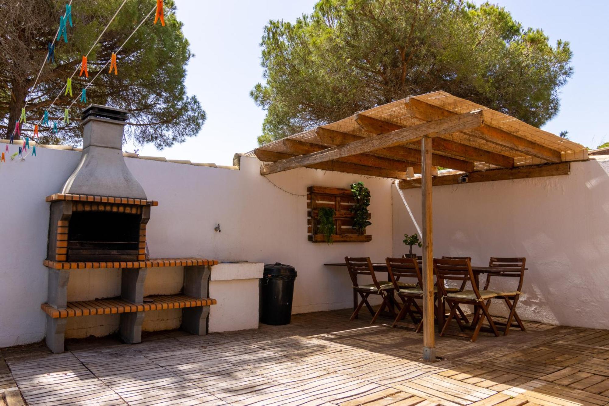 Chalet de madera en la Barrosa Chiclana de la Frontera Exterior foto